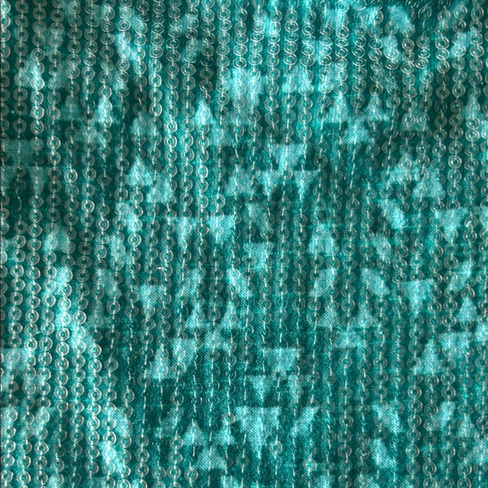 No Boundaries Teal Mosaic Racerback Tank - Picture 5 of 5